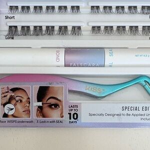 Kiss Falscara Lash Kit with Black Applicator